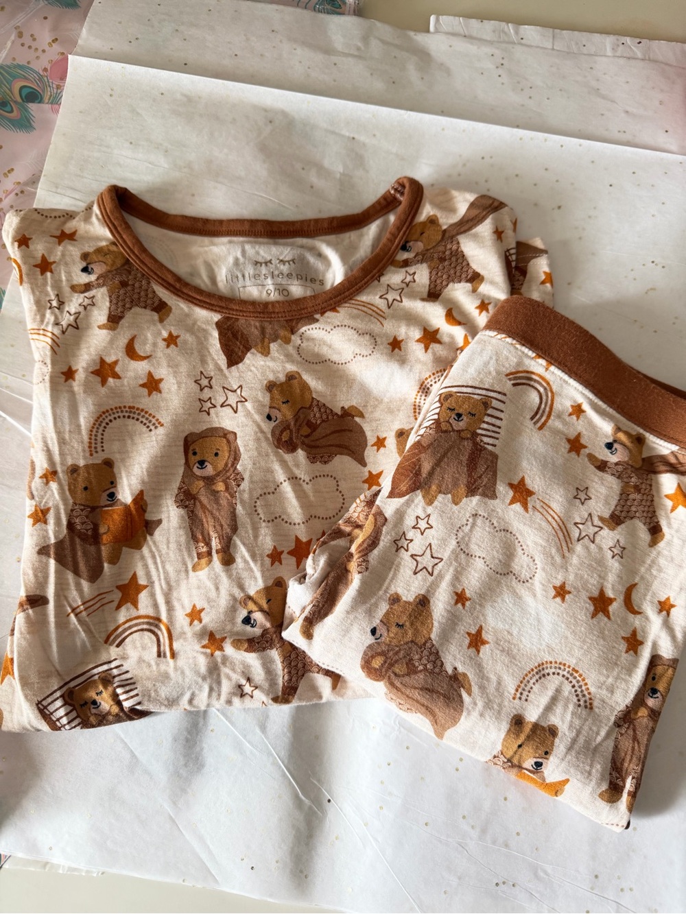 Little Sleepies Bear Print 9/10